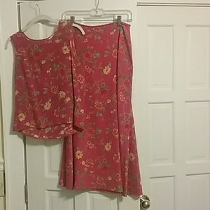 Skirt and matching top